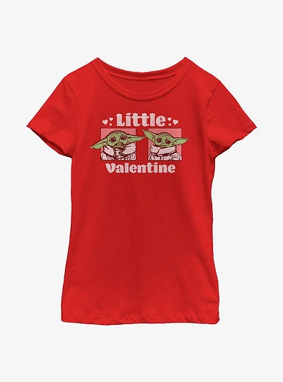 Star Wars The Mandalorian Child Little Valentine Youth Girls T-Shirt