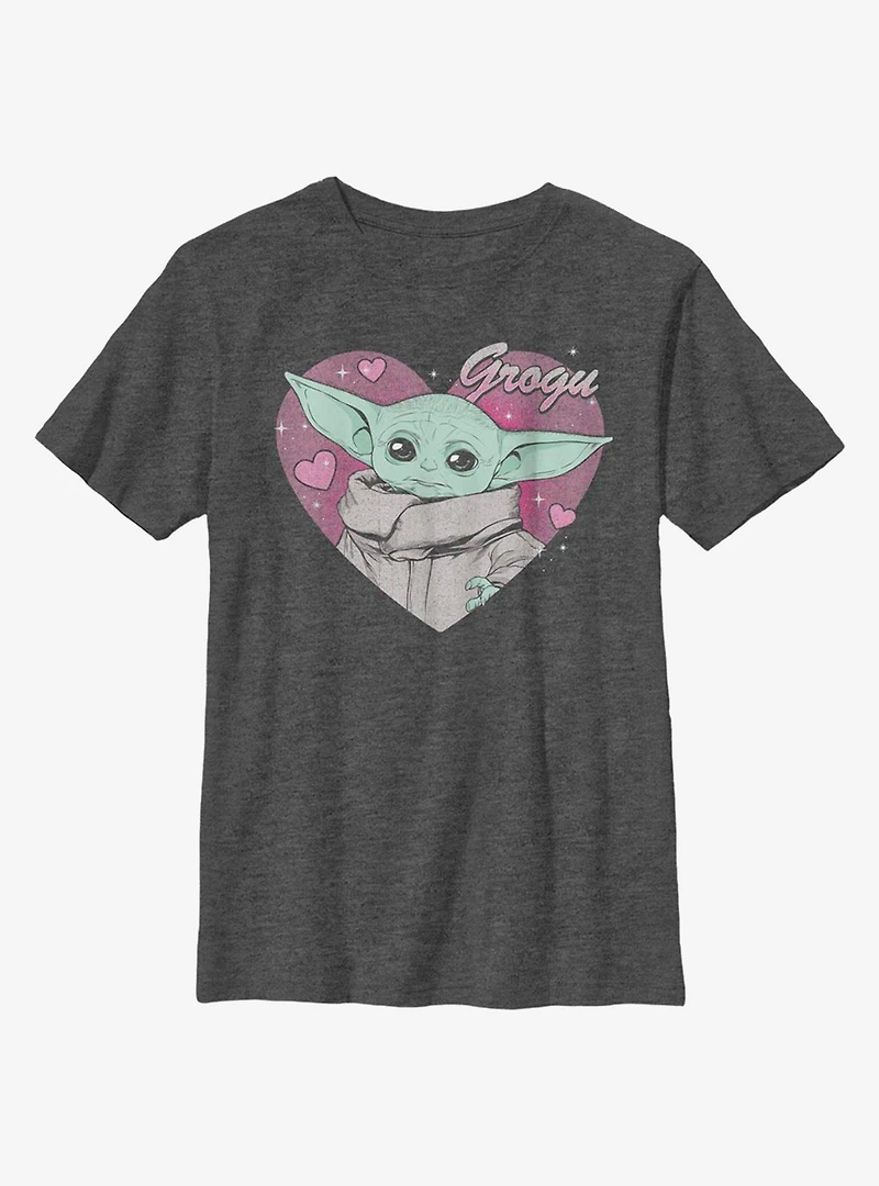 Star Wars The Mandalorian Child Valentine Youth T-Shirt
