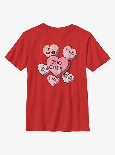 Star Wars The Mandalorian Candy Hearts Youth T-Shirt