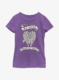 Star Wars Be Mine Falcon Youth Girls T-Shirt