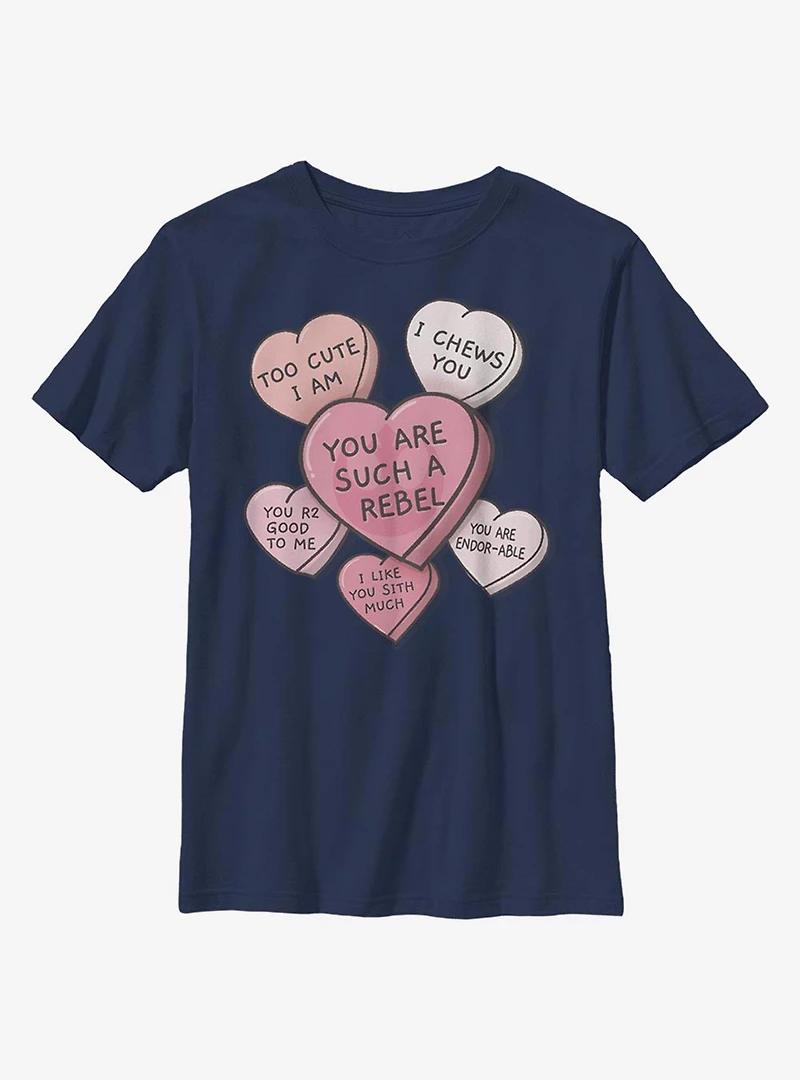 Star Wars Candy Hearts Youth T-Shirt
