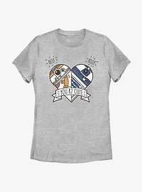 Star Wars BB-8 Heart R2 Womens T-Shirt
