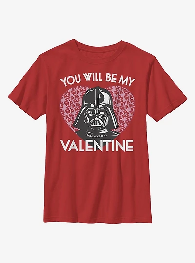 Star Wars Darth Vader Valentine Youth T-Shirt