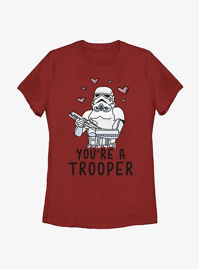 Star Wars Trooper Love Womens T-Shirt