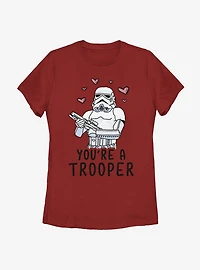 Star Wars Trooper Love Womens T-Shirt