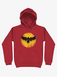 Black Bird Thunder Red Hoodie