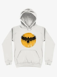 Black Bird Thunder White Hoodie