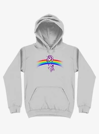 Unicorn Holding Rainbow Sport Grey Hoodie