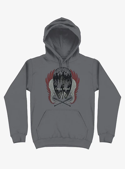 Warriors Are Home Coney Island Charcoal Grey Hoodie
