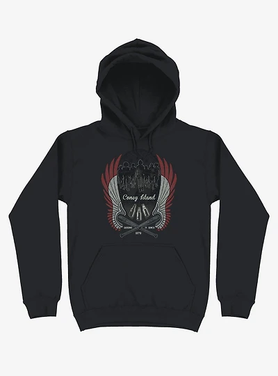 Warriors Are Home Coney Island Black Hoodie