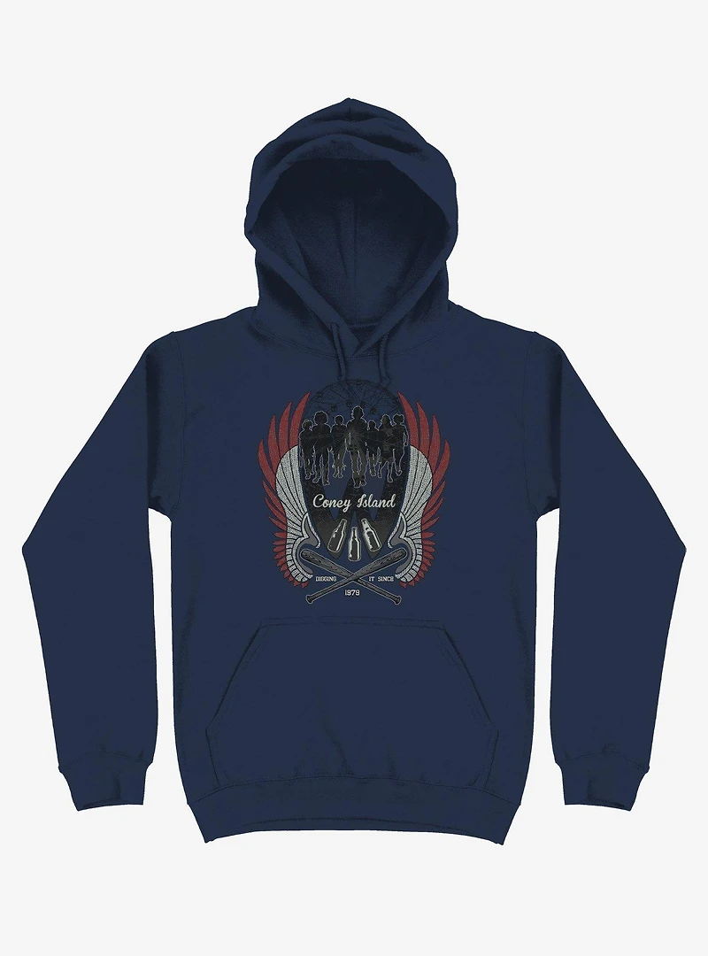 Warriors Are Home Coney Island Navy Blue Hoodie