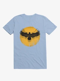 Black Bird Thunder Light Blue T-Shirt