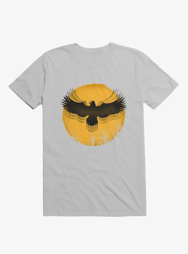 Black Bird Thunder Ice Grey T-Shirt