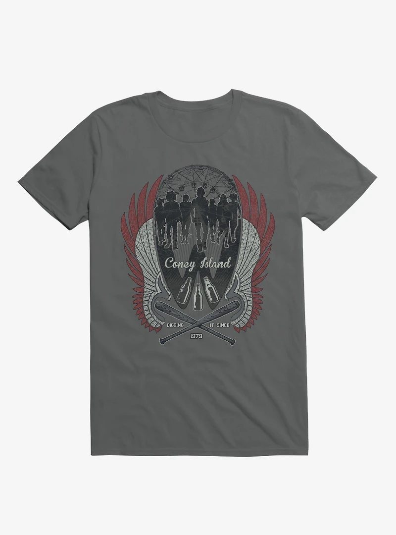 Warriors Are Home Coney Island Charcoal Grey T-Shirt
