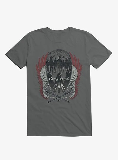 Warriors Are Home Coney Island Charcoal Grey T-Shirt