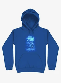Ship Sailing To The End Of Bright World Royal Blue Hoodie