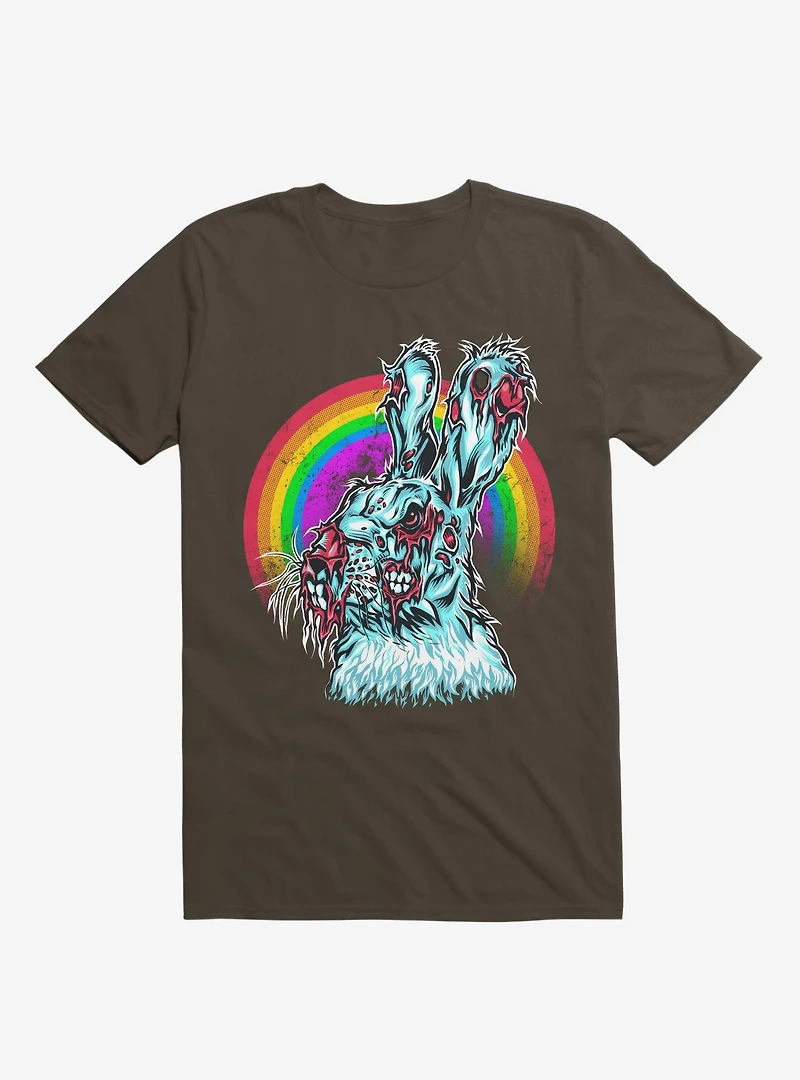 Zombie Blood Rainbow Rabbit T-Shirt