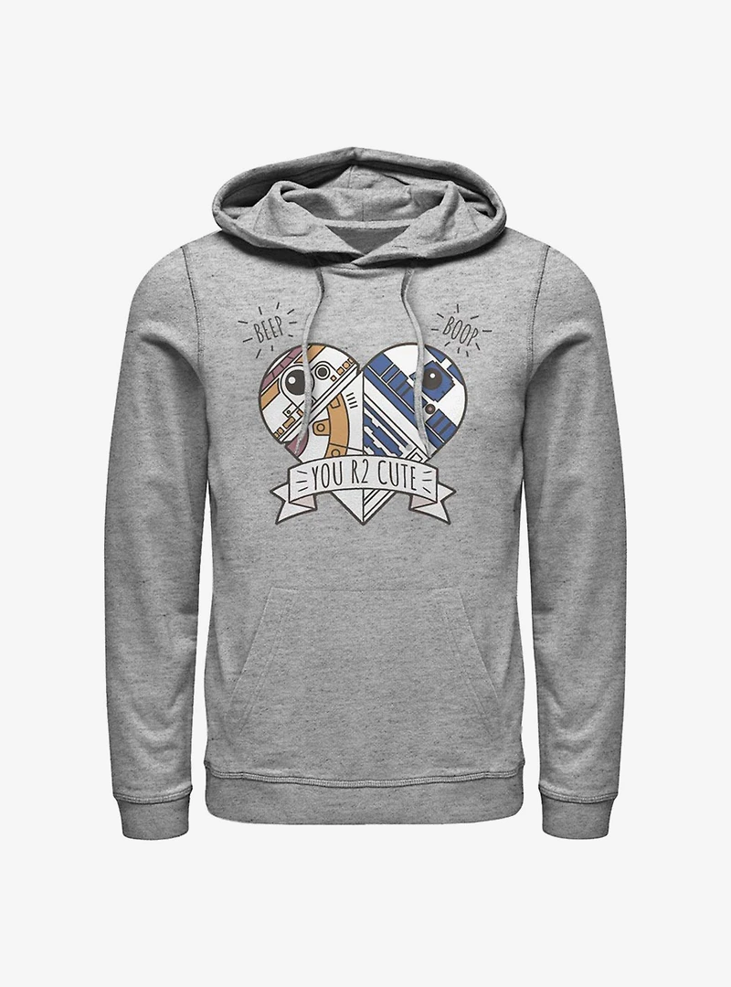 Star Wars Episode VII The Force Awakens BB-8 Heart R2-D2 Hoodie