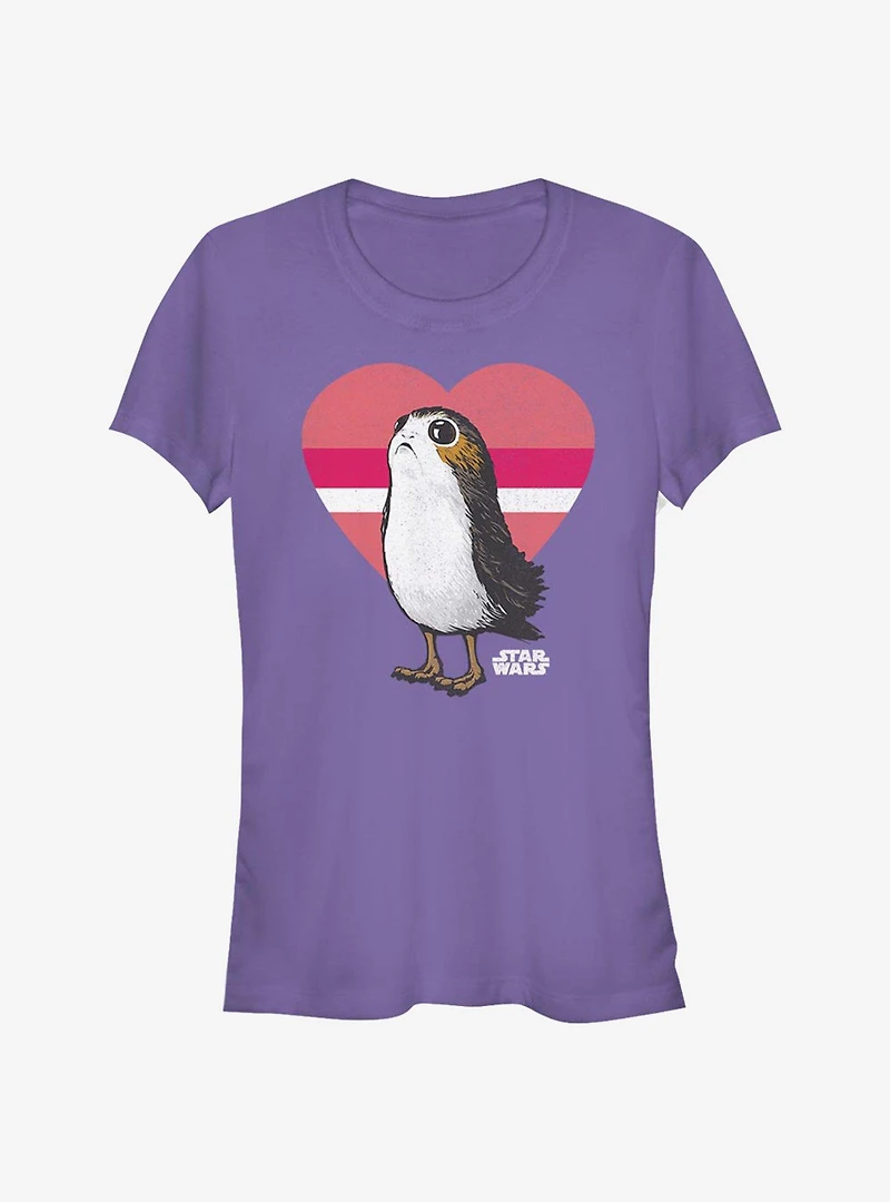 Star Wars Episode VIII The Last Jedi Porg Love Girls T-Shirt