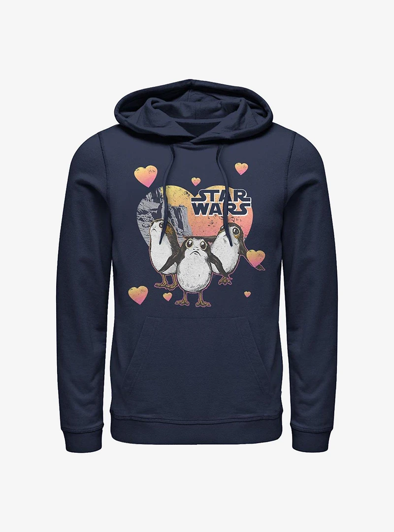 Star Wars Episode VIII The Last Jedi Porg Hearts Hoodie