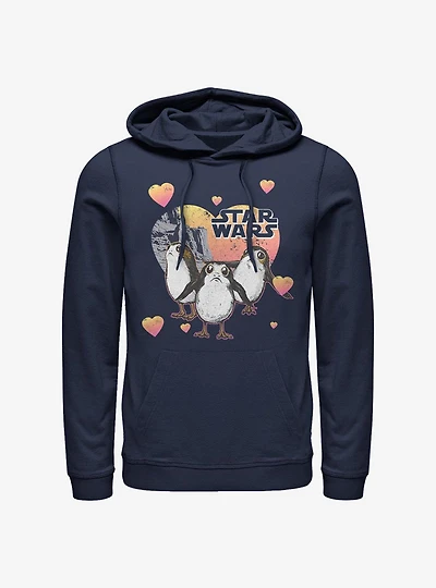 Star Wars Episode VIII The Last Jedi Porg Hearts Hoodie