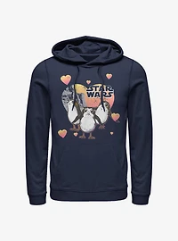 Star Wars Episode VIII The Last Jedi Porg Hearts Hoodie