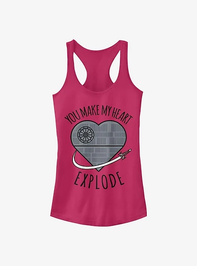 Star Wars Heart Explode Death Girls Tank