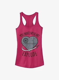Star Wars Heart Explode Death Girls Tank