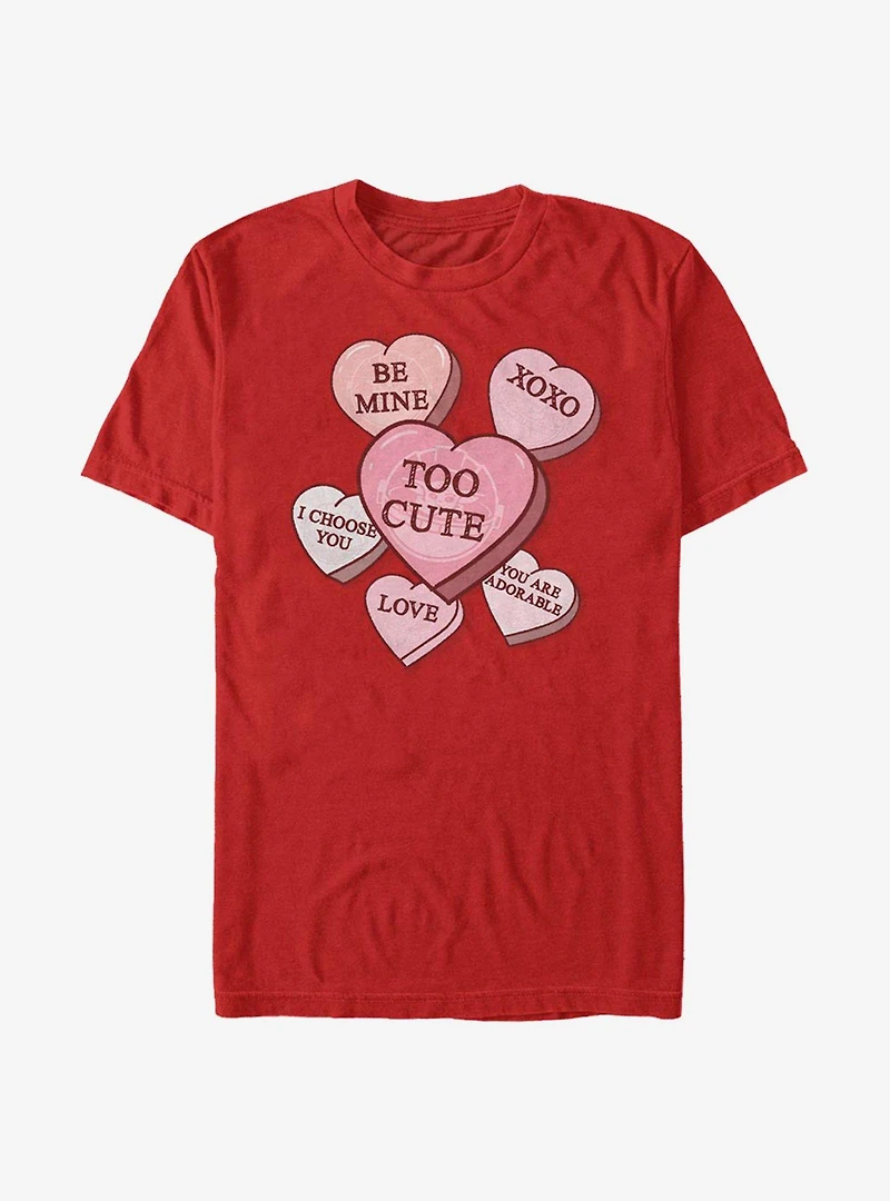 Star Wars The Mandalorian Grogu Candy Hearts T-Shirt