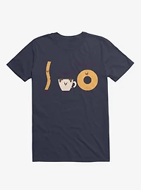 A Churro! Bless You! Coffee And Donut Navy Blue T-Shirt