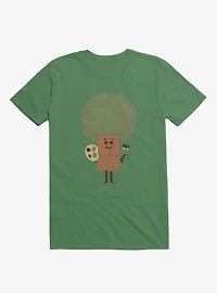 Happy Tree Painter Irish Green T-Shirt
