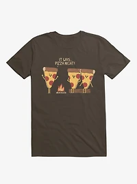 It Was... Pizza Night! Scary Story Brown T-Shirt