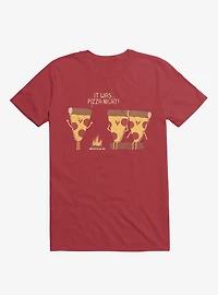 It Was... Pizza Night! Scary Story Red T-Shirt