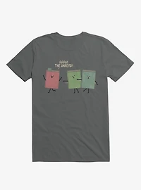 Aaah! The Unread! Running Books Charcoal Grey T-Shirt