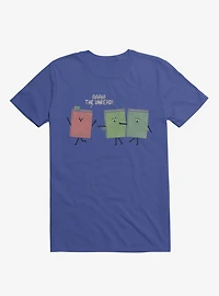 Aaah! The Unread! Running Books Royal Blue T-Shirt