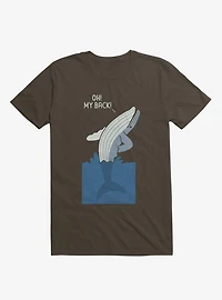 Bad Back Whale Oh! My Back! Brown T-Shirt