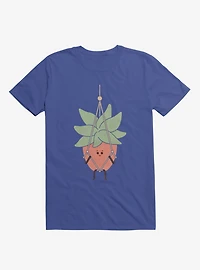 Hang There House Plant Royal Blue T-Shirt