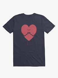 Heart Making Hands Navy Blue T-Shirt