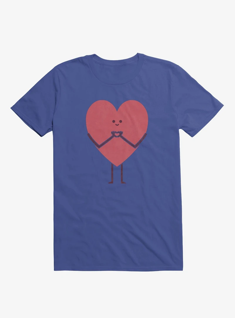 Heart Making Hands Royal Blue T-Shirt