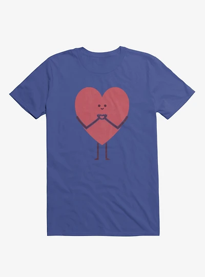 Heart Making Hands Royal Blue T-Shirt
