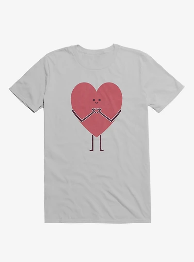 Heart Making Hands Ice Grey T-Shirt