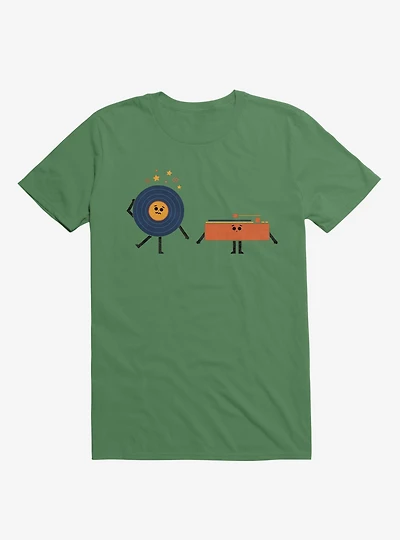 Dizzy Record With Player Irish Green T-Shirt