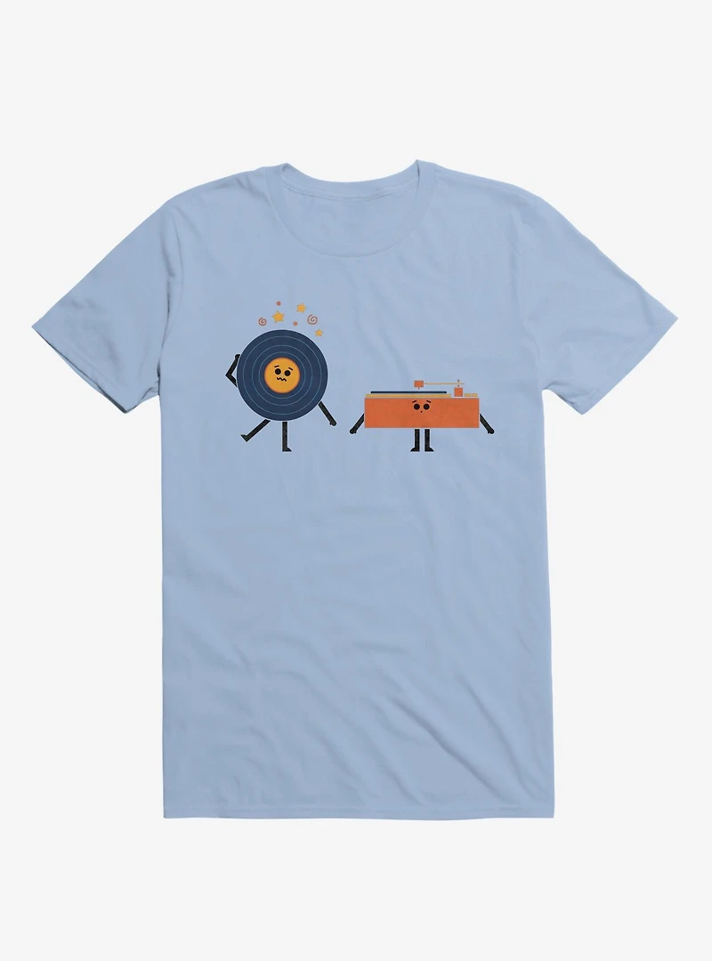 Dizzy Record With Player Light Blue T-Shirt
