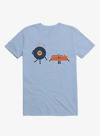 Dizzy Record With Player Light Blue T-Shirt