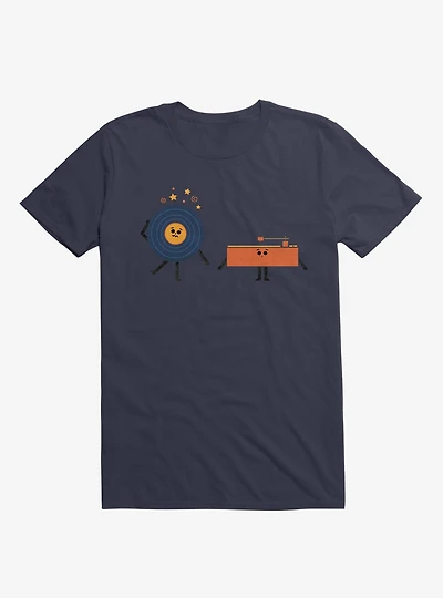 Dizzy Record With Player Navy Blue T-Shirt
