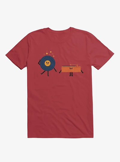 Dizzy Record With Player Red T-Shirt