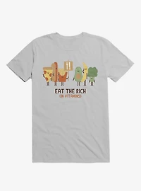 Eat The Rich (In Vitamins) Food Ice Grey T-Shirt