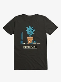 Indoor Comfy Plant Black T-Shirt