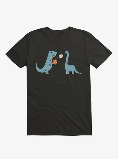 Meteor Jack The Box Dinosaurs Black T-Shirt