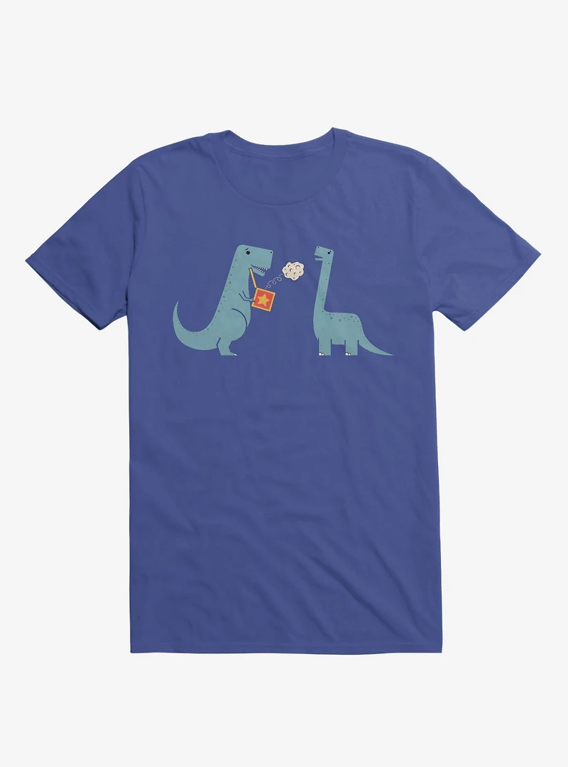 Meteor Jack The Box Dinosaurs Royal Blue T-Shirt
